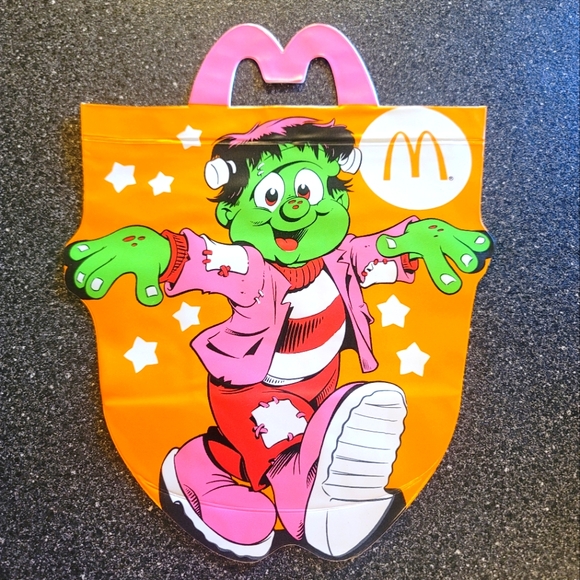 McDonald's Other - 🎃VTG '90s McDonalds Halloween Vinyl Bag Glow-In-The-Dark Trick-or-Treat NEW